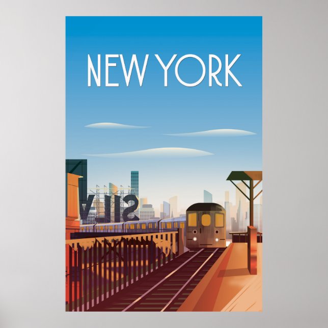 Affiche de voyage à New York (Devant)