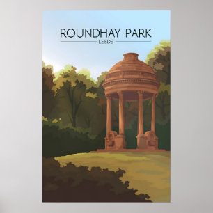 Affiche de voyage à Roundhay Park Leeds