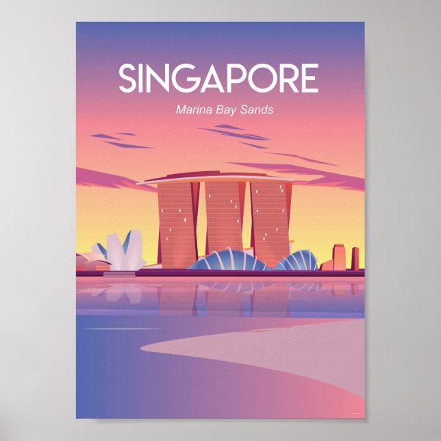 Affiche de voyage à Singapour (Devant)