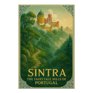 Affiche de voyage à Sintra, Portugal