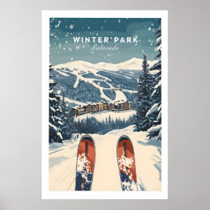 Affiche de voyage à Winter Park - Colorado 1
