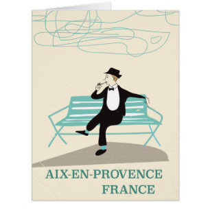 Affiche de voyage Aix-en-Provence France