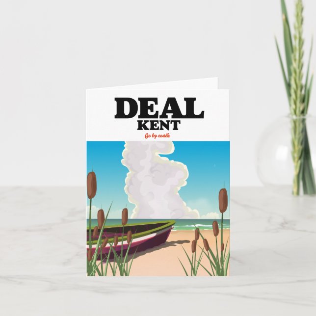 Affiche de voyage au bord de la mer à Deal Kent (Devant)