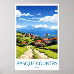 Affiche de voyage au Pays basque 1