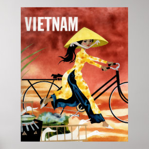 Affiche de voyage au Vietnam