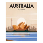 affiche de voyage Australie Sydney