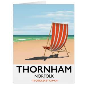 Affiche de voyage balnéaire de Thornham Norfolk.