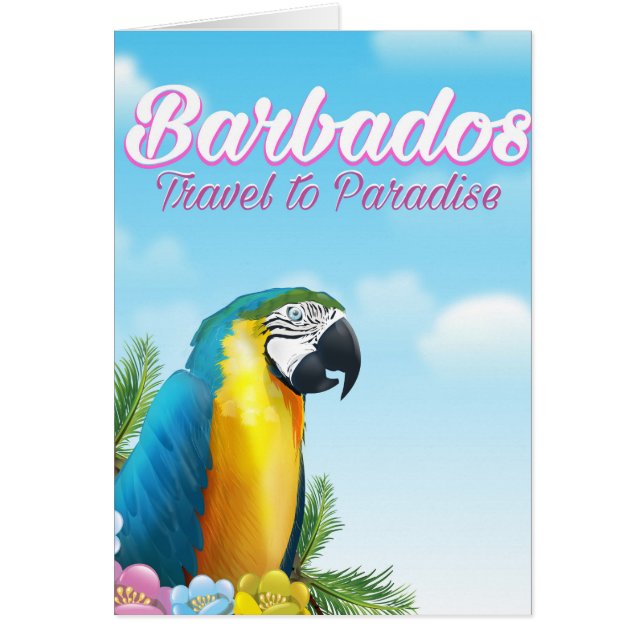 Affiche de voyage Barbados Parrot (Devant)