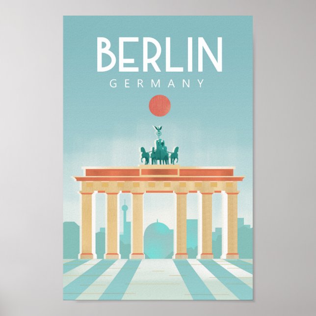 Affiche de voyage Berlin Allemagne (Devant)