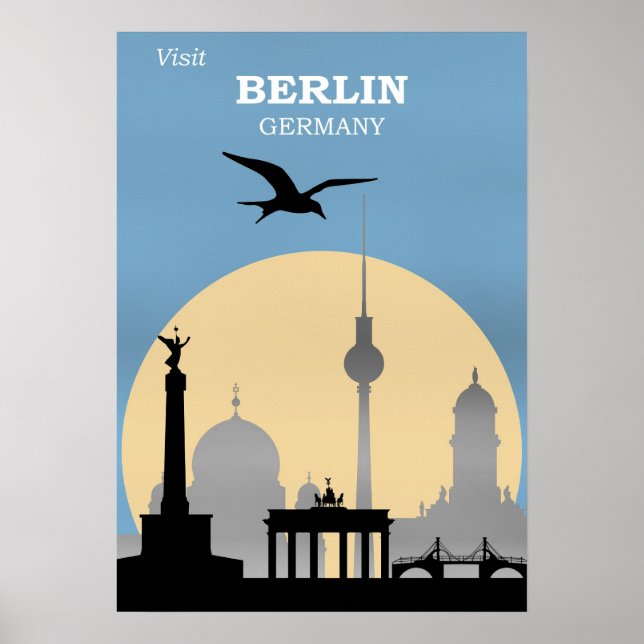 Affiche de voyage Berlin, Allemagne (Devant)