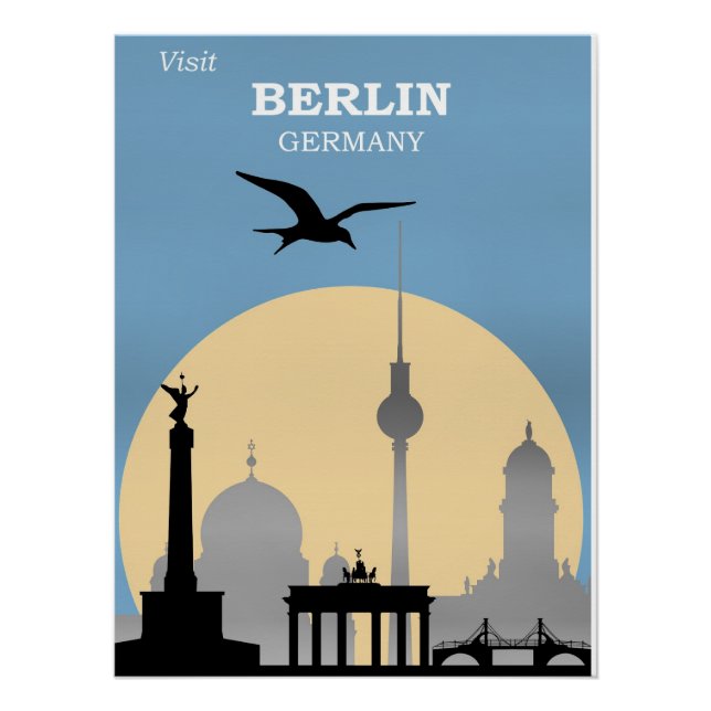 Affiche de voyage Berlin, Allemagne (Devant)