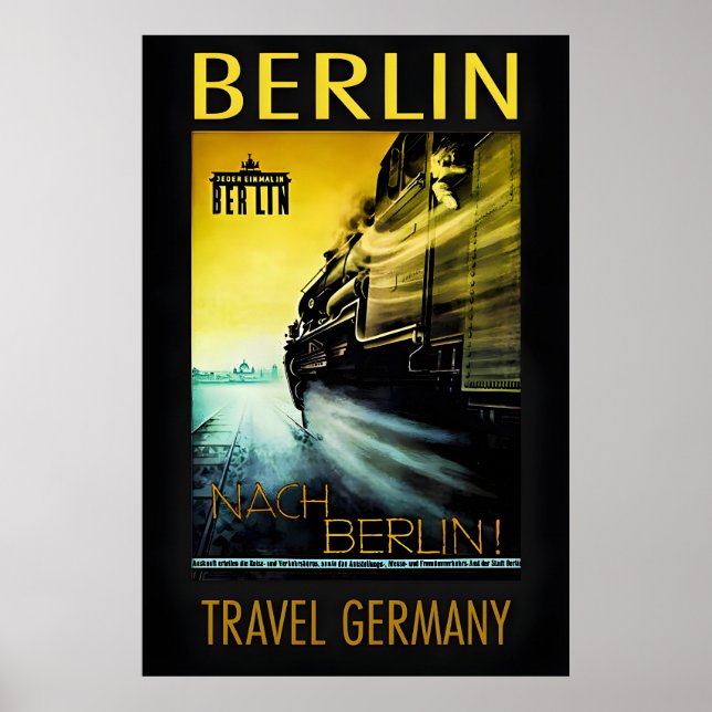 Affiche de voyage Berlin-Allemagne (Devant)