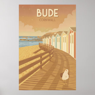 Affiche de voyage Bude Cornwall