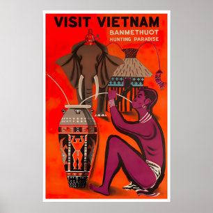 Affiche de voyage Buon Ma Thuot Vietnam