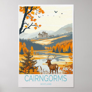 Affiche de voyage Cairngors - Scotland Travel Wall