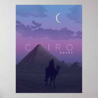 Affiche de voyage Cairo Sunset