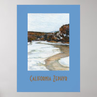Affiche de voyage California Zephyr