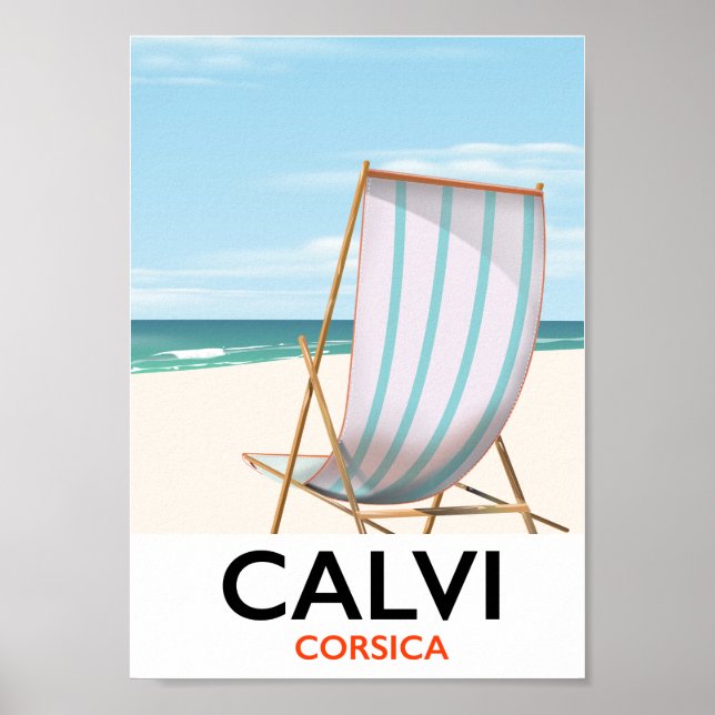 Affiche de voyage Calvi Corsica (Devant)