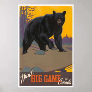 Affiche de voyage Canada Art de chasse Impression