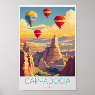 Affiche de voyage Cappadocia Turquie