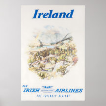 Affiche de voyage d'art d'Irlande Impression irlan