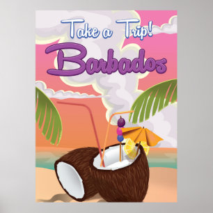 Affiche de voyage de Barbados Vacances