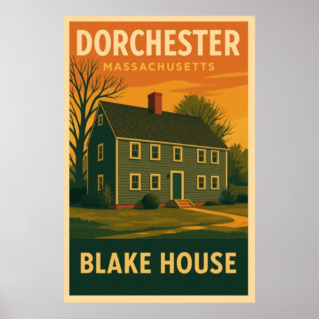 Affiche de voyage de Blake House (Devant)