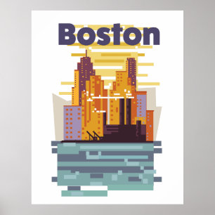 Affiche de voyage de Boston