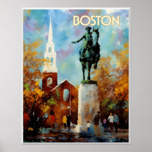 Affiche de voyage de Boston