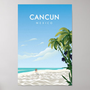 Affiche de voyage de Cancun