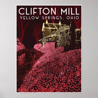 Affiche de voyage de Clifton Mill