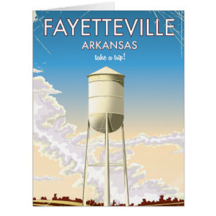 Affiche de voyage de Fayetteville Arkansas