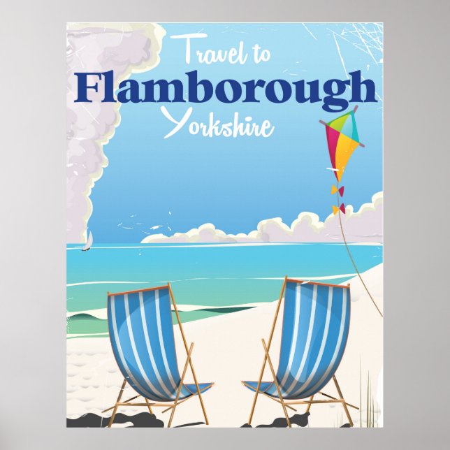 Affiche de voyage de Flamborough Yorkshire (Devant)