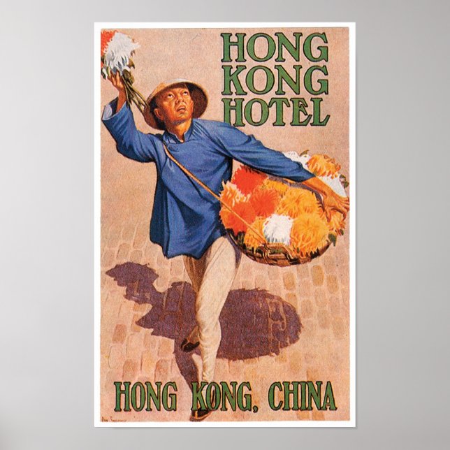 Affiche de voyage de Hong Kong Hotel (Devant)