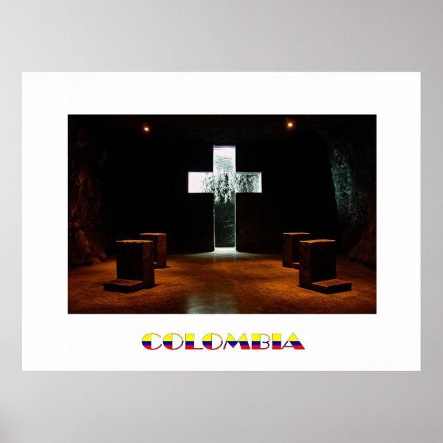 Affiche de voyage de la cathédrale de sel (Devant)