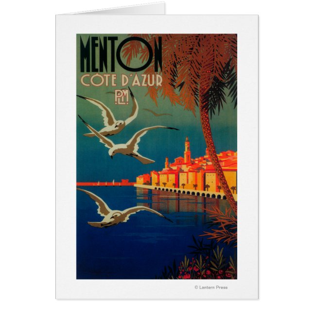 Affiche de voyage de la Côte d'Azur # 1 (Devant)