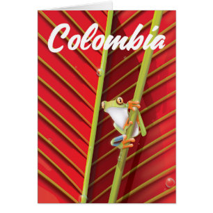 Affiche de voyage de la grenouille des arbres de C