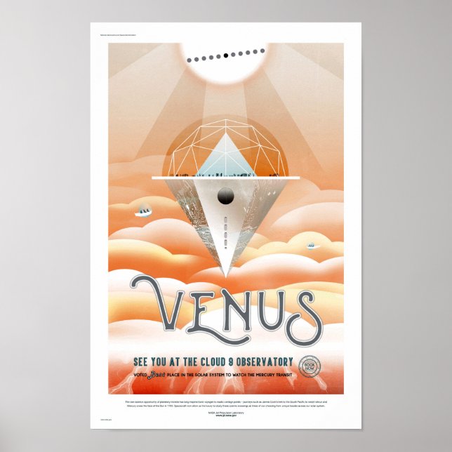 Affiche de voyage de la NASA - Observatoire de Vén (Devant)