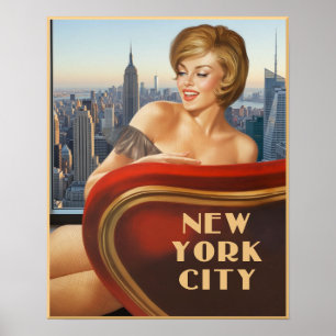 Affiche de voyage de la ville de New York 