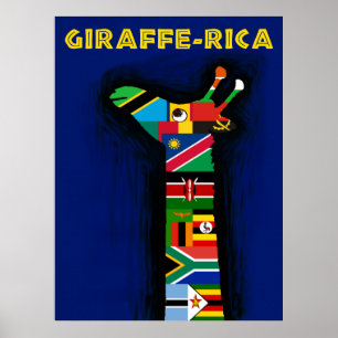 Affiche de voyage de l'Afrique