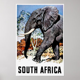 Affiche de voyage de l'Afrique du Sud