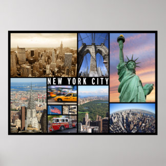 affiche de voyage de new york
