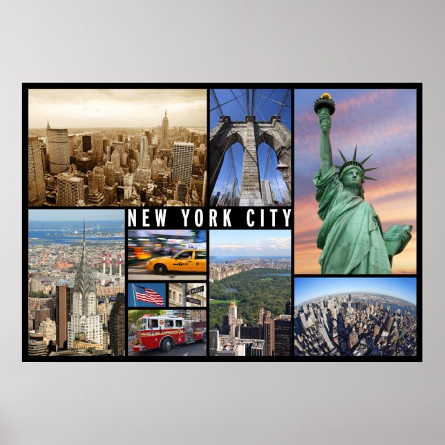 affiche de voyage de new york (Devant)