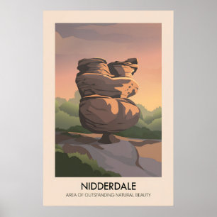 Affiche de voyage de Nidderdale AONB