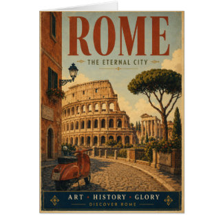 Affiche de voyage de Rome Ville Éternelle