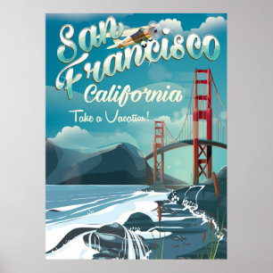 Affiche de voyage de San Francisco Vacation