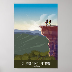 affiche de voyage de sentier appalachien