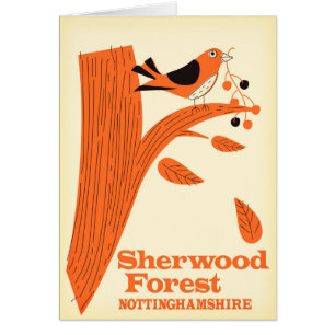 Affiche de voyage de Sherwood Forest, Nottinghamsh