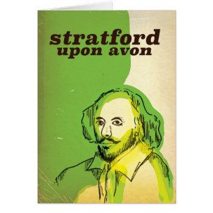 Affiche de voyage de style ancien de Stratford upo