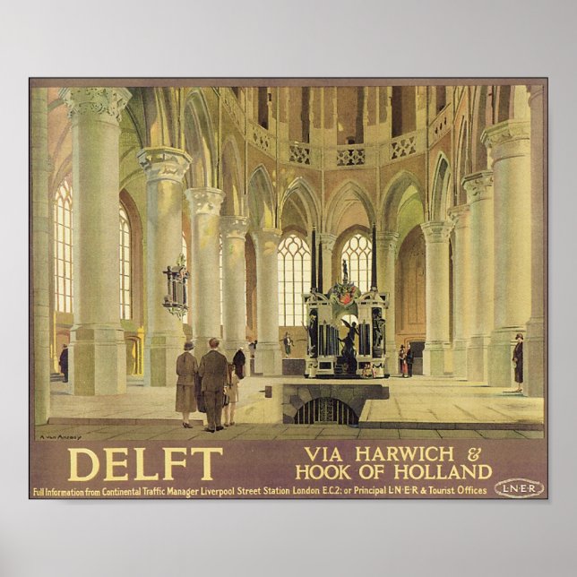 Affiche de voyage Delft (Devant)